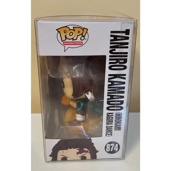 Funko Pop! 874 Demon Slayer Tanjiro Kamado Chase Glow w/ soft Protecter - Picture 3 of 4